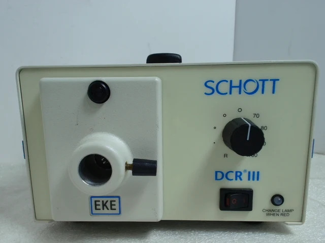 Schott A20800 DCR III EKE Fiber Optic Light Source 90-250VAC 2.5A-Reconditioned