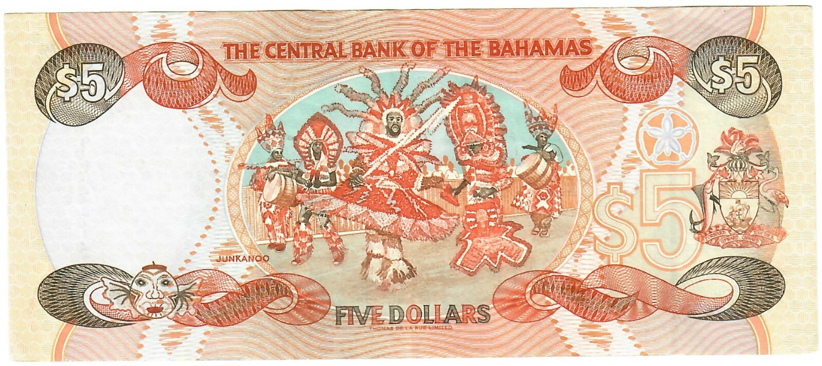 Bahamas 5 Dollars 1997 EF "Francis"