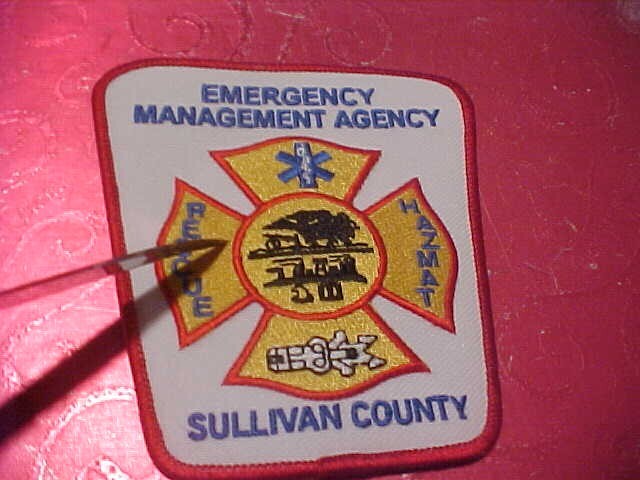 SULLIVAN COUNTY TENNESSEE FIRE DEPARTMENT PATCH SHOULDER SIZE UNUSED