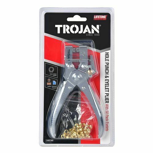 Trojan Hole Punch & Eylet Plier with 50 eyelets