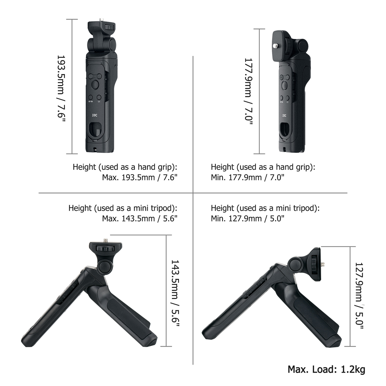 Bluetooth Handheld Mini Tripod Vlog Shooting Grip for Sony Camera as GP-VPT2BT