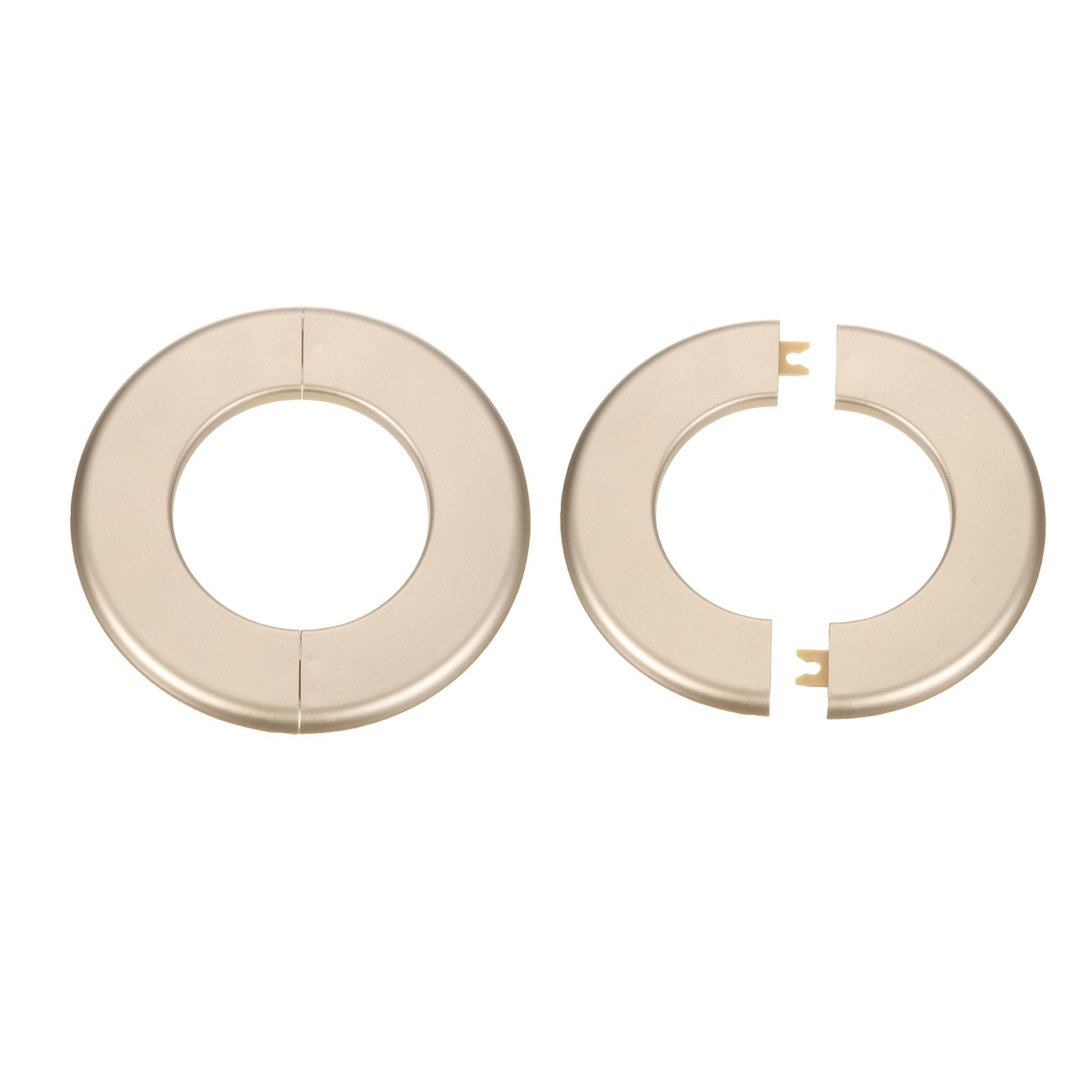 2pcs Wall Split Flange 78mm/3.1" Self-Adhesive Plumbing Cover Plates, Gold