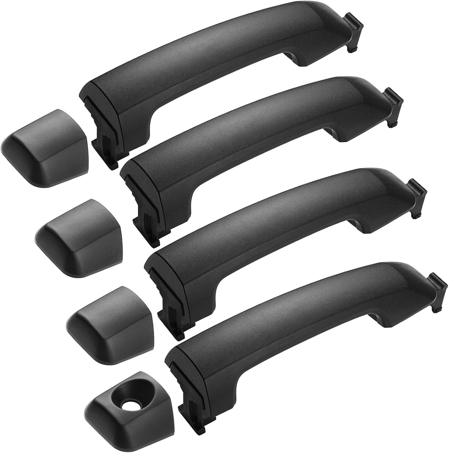 4Pcs Exterior Door Handles for 2007-2019 Toyota Tundra Crewmax Cab Pickup & 2008
