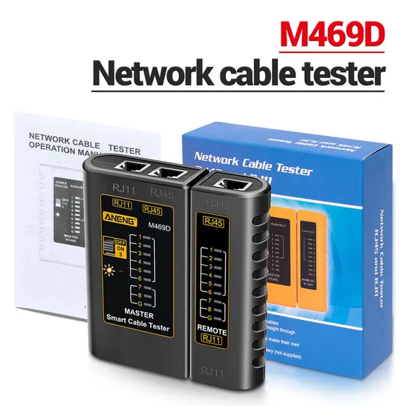 RJ45 Cable Lan Tester Network Cable Tester RJ45 RJ11 RJ12 CAT5 UTP LAN Cable Tes