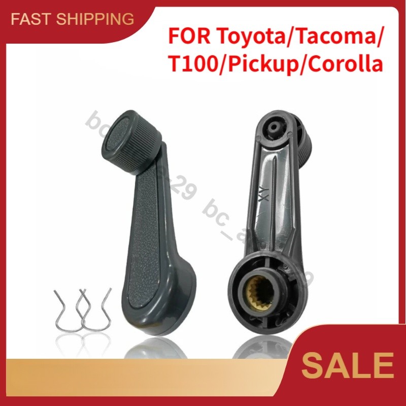 NEW PAIR Window Crank Lever Handle GRAY FOR Toyota Tacoma, T100, Pickup, Corolla