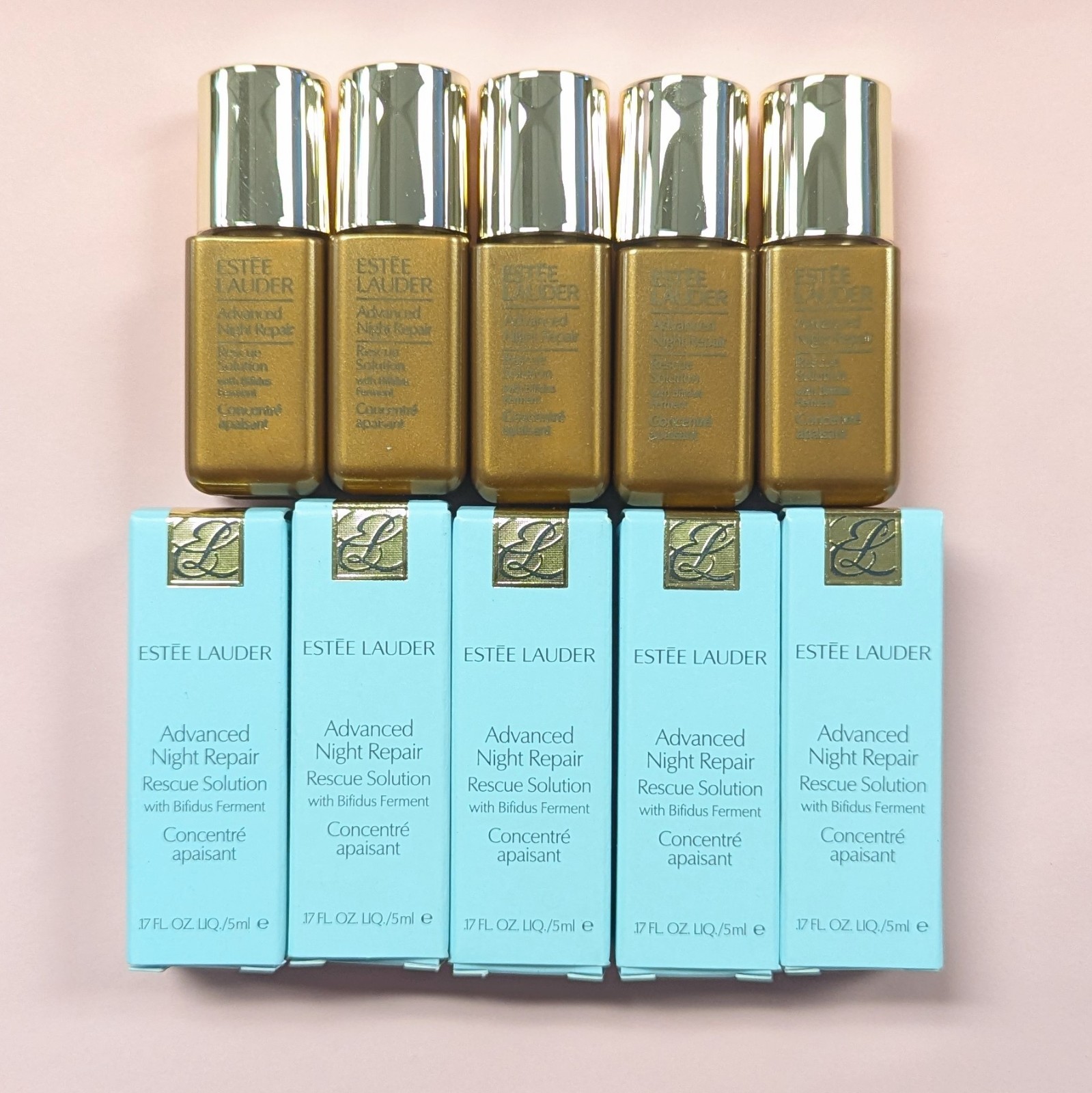 Lot 5*0.17 oz Estee Lauder Advanced Night Repair Rescue Solution 0.85 oz/25 ml