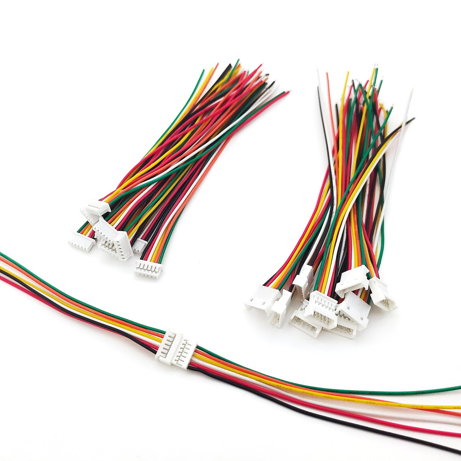 ZSDZFYLLK 10 Pairs JST 1.25mm 6 Pin Micro Electrical Male and Female Connecto...