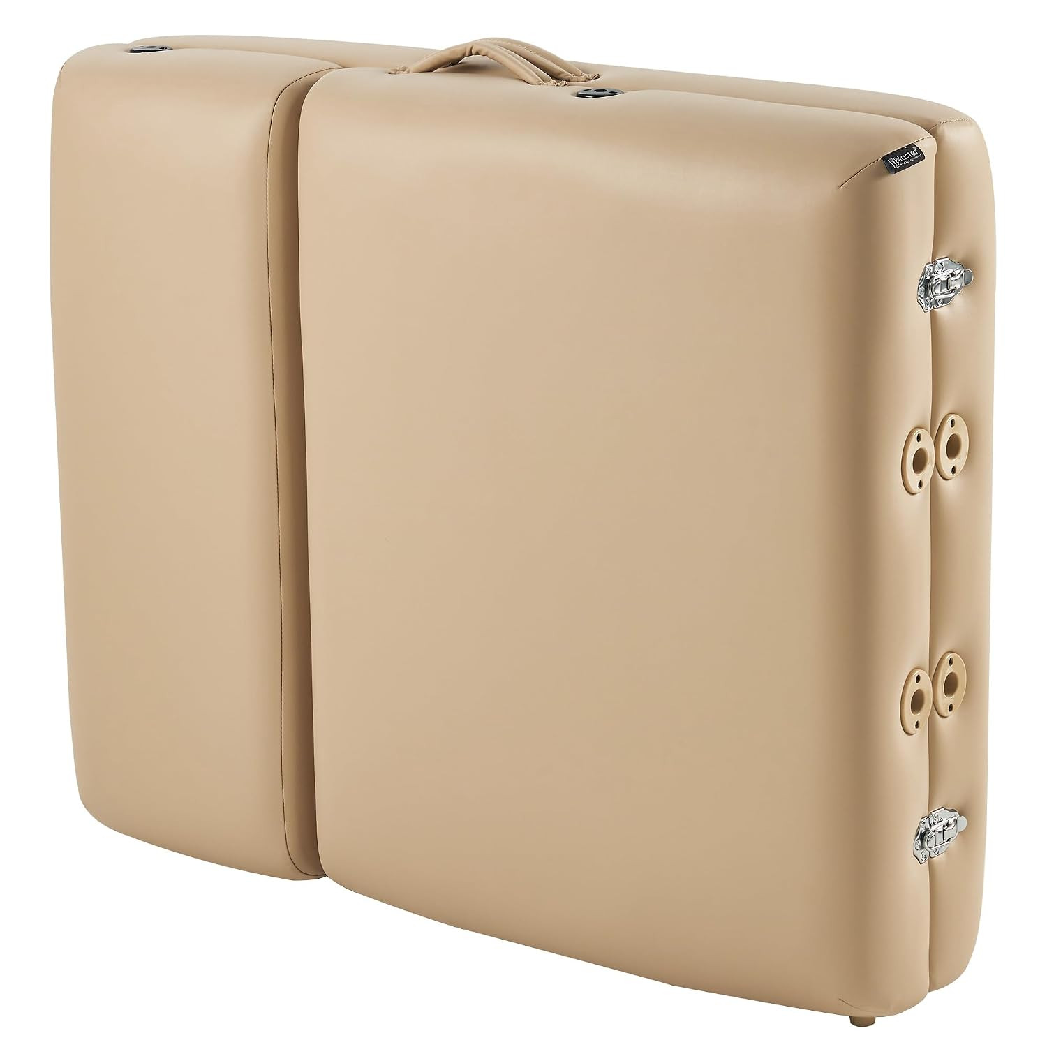 Del Ray Heated Massage Table with Memory Foam & Tilting Backrest - Beige