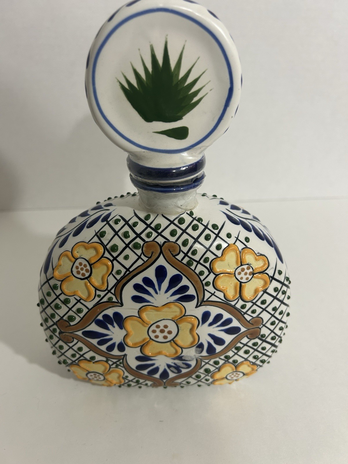 Los Azulejos Hand Painted Bottle
