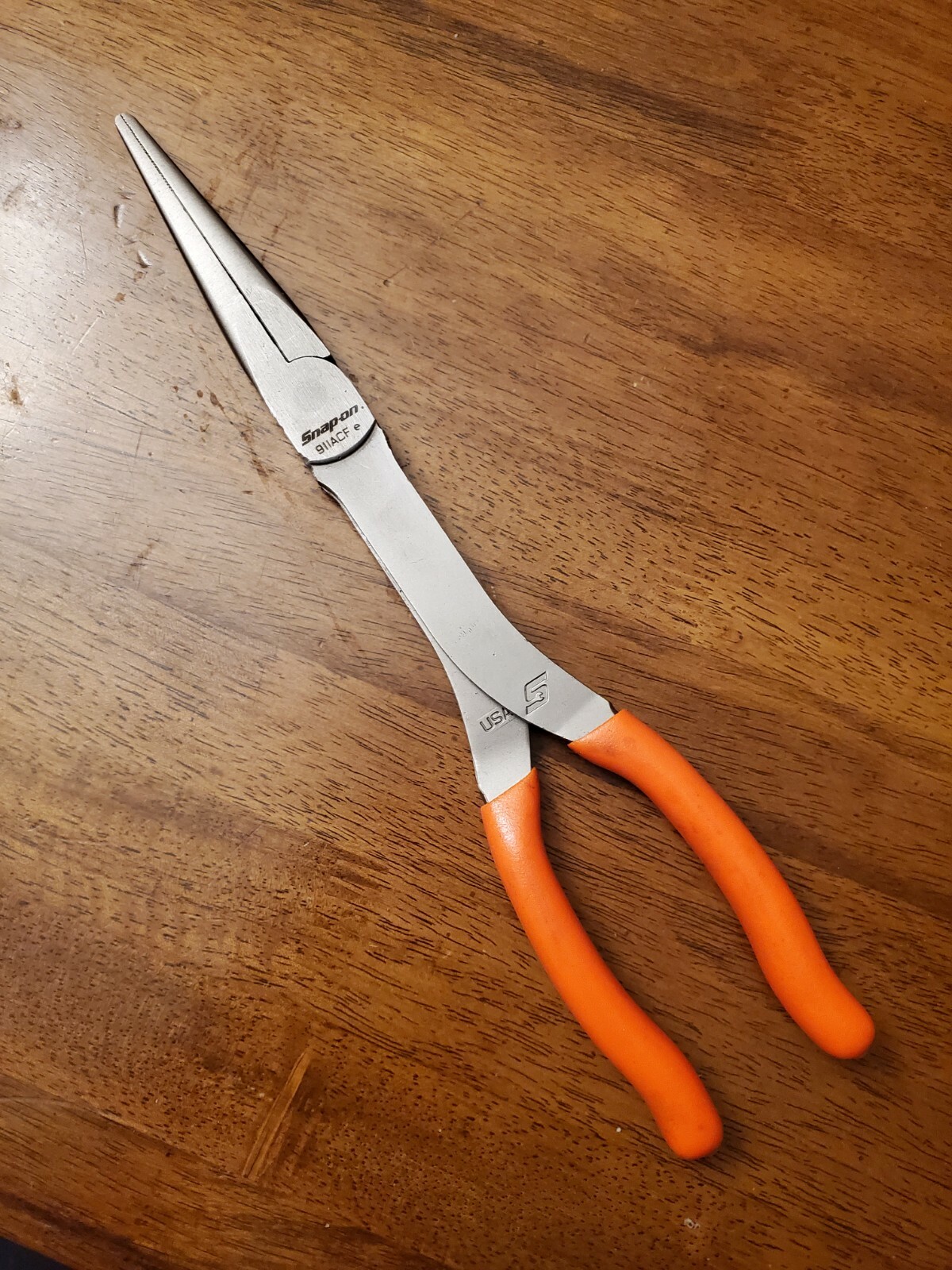 *NEW* Snap On 911ACF ORANGE 11' LONG Needle Nose 11" Pliers