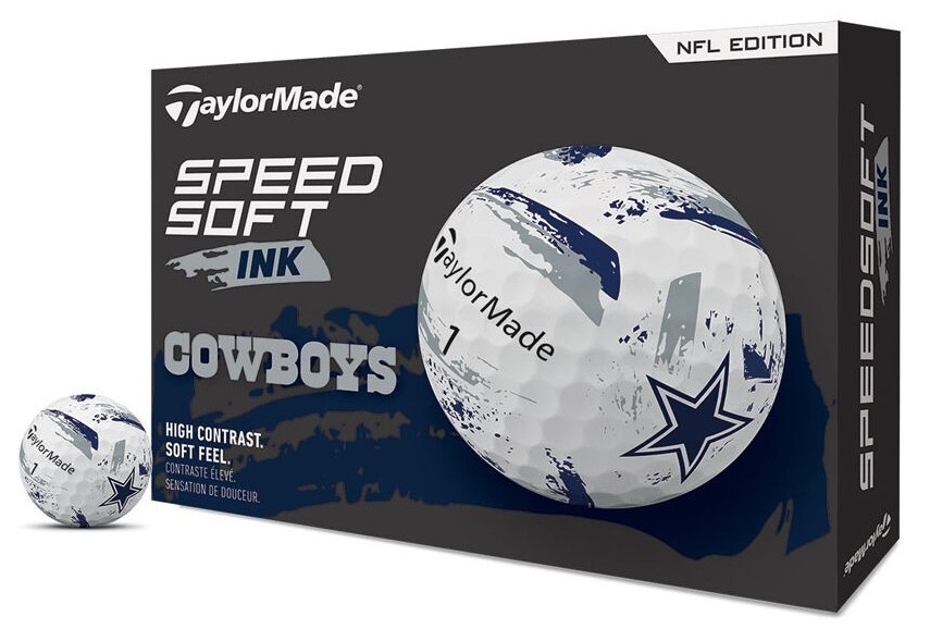 New TaylorMade SpeedSoft Ink NFL Golf Balls Dallas Cowboys