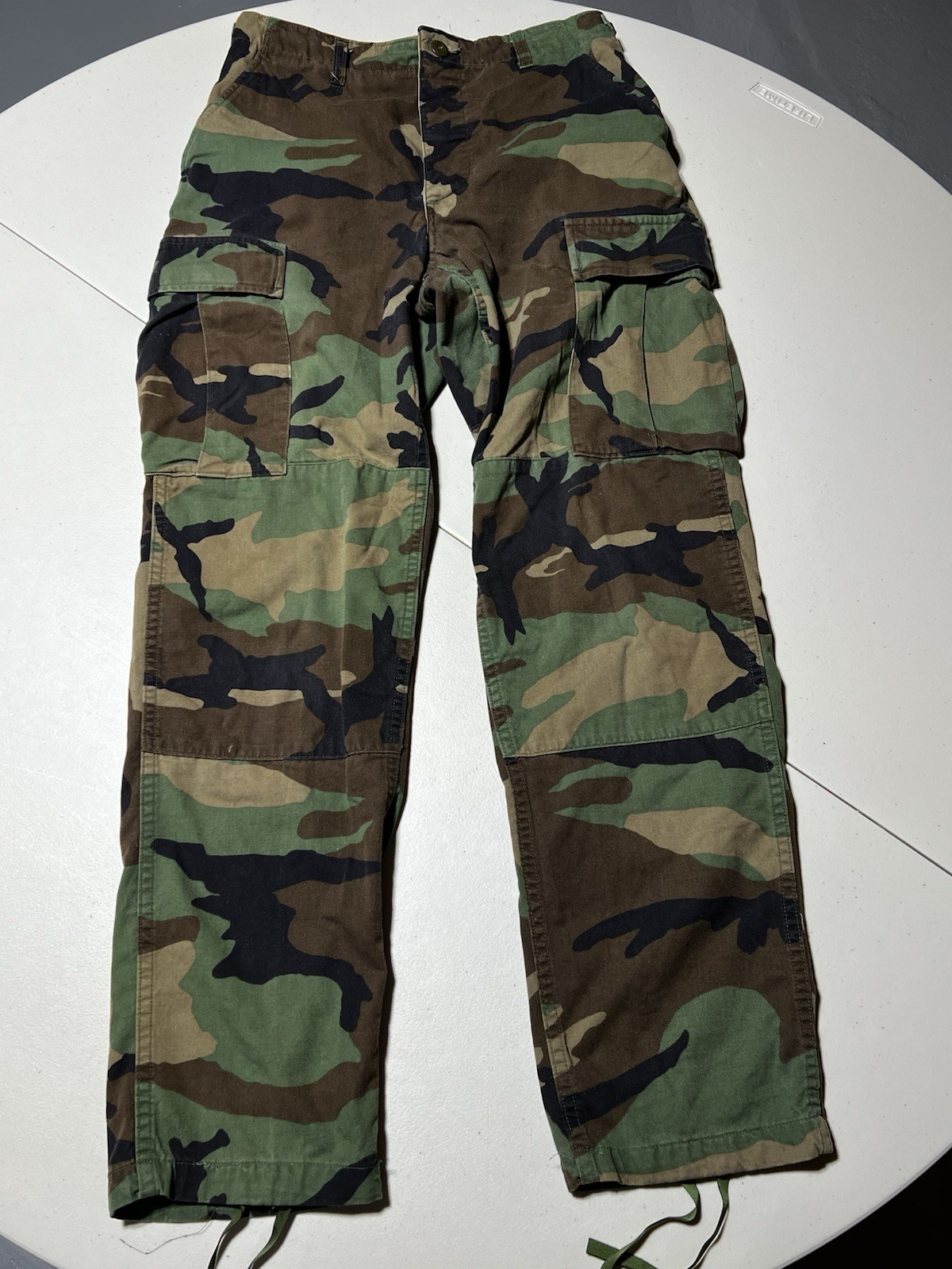 US Military BDU Pants Men Small 28 x 31 Woodland Camo Cargo 8415-01-084-1709