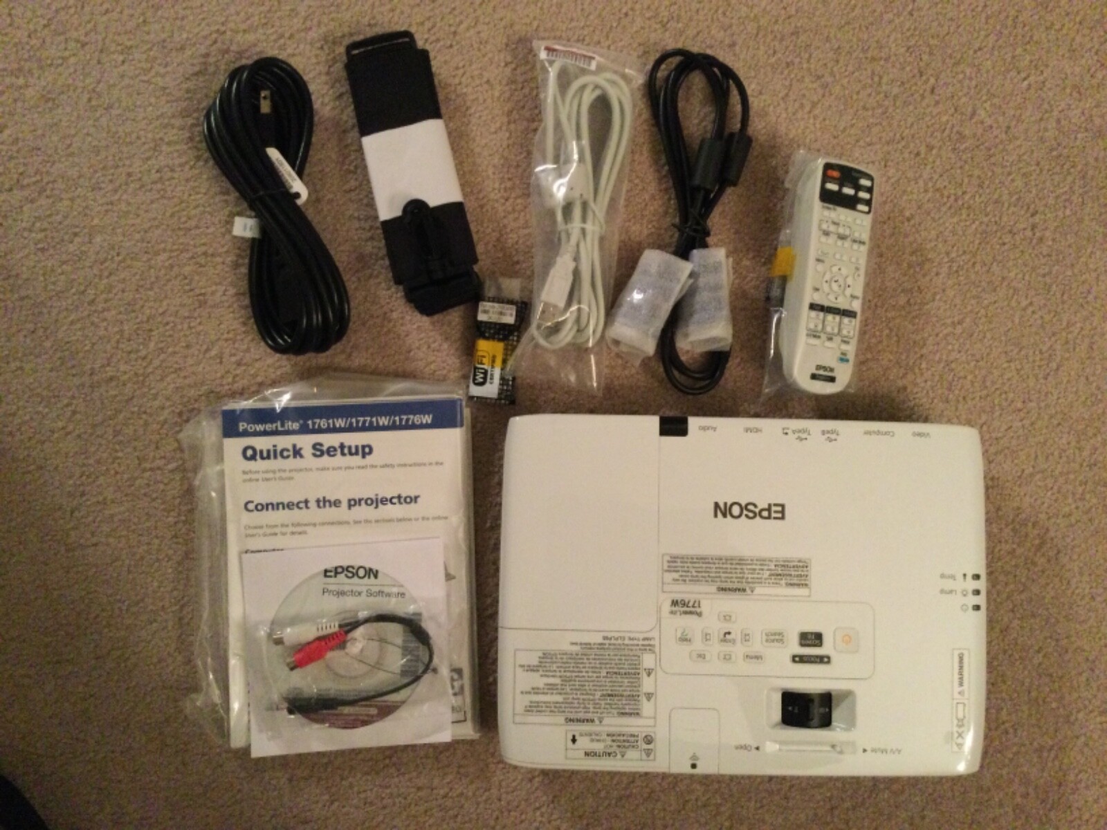 Epson PowerLite 1776W Tri-LCD Projector