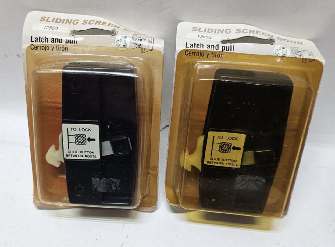 Slide-Co 12550 Latch and Pull Screen Door Hardware (Lot of 2)