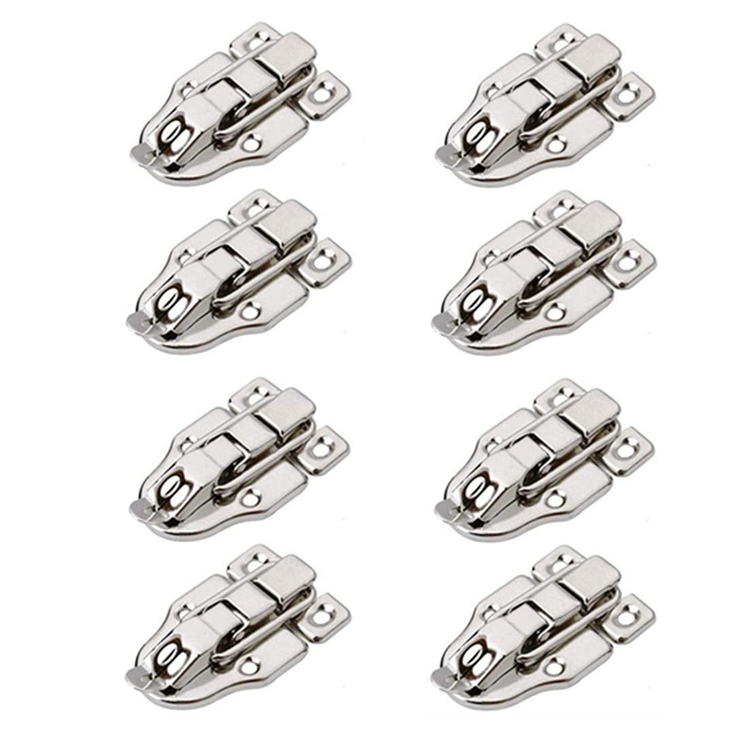 8Pack Metal Duckbilled Box Hasp Lock Toggle Latch Catch Decorative Hasp Box T...
