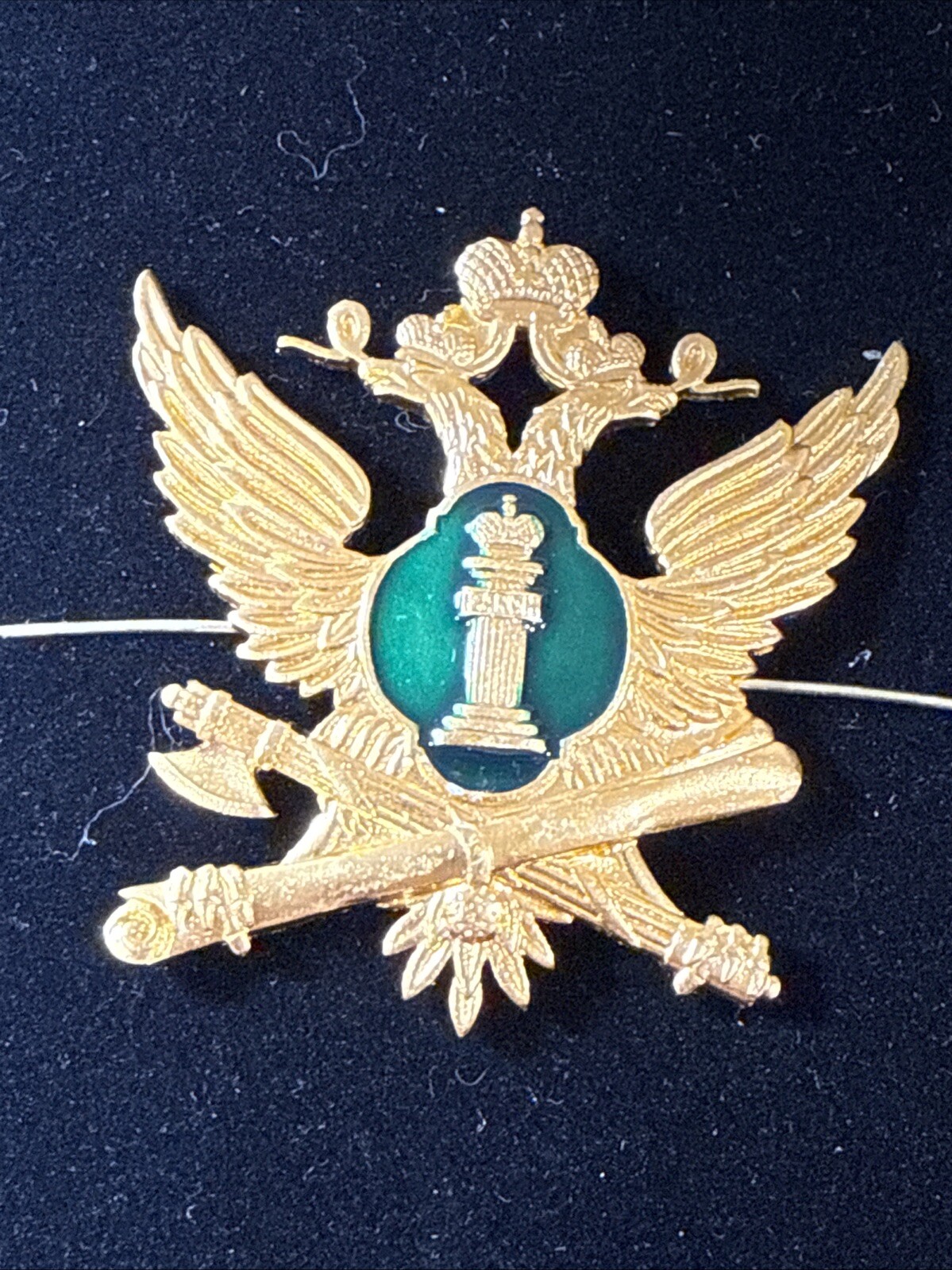 Russia Ministry of JUSTICE Cockade of a Uniform Cap of Federal Bailiff Service