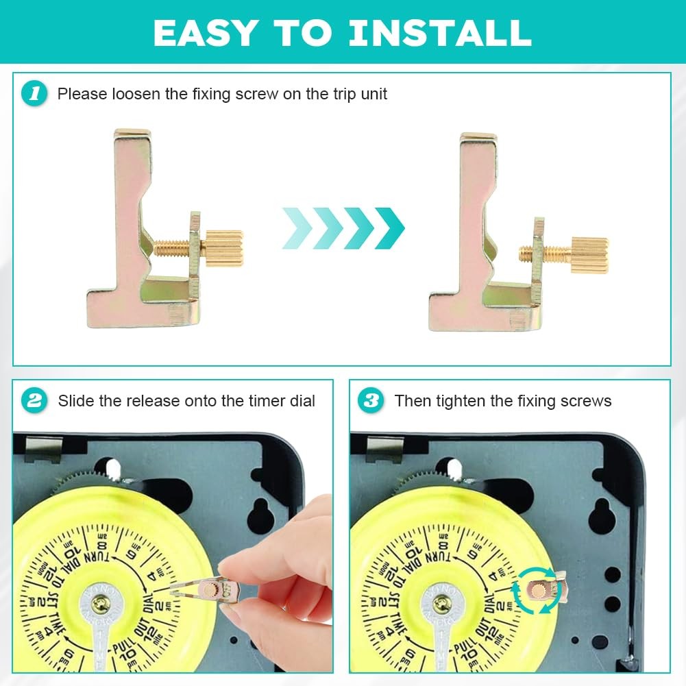 8Pcs Time Switch Replacement Trippers Kit, Compatible with Gold, Silver