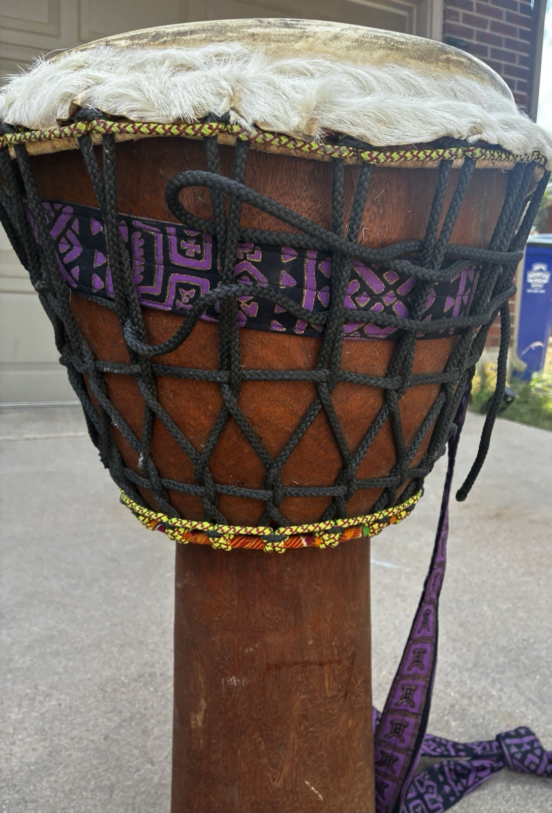 Vintage handmade African Djembe drum