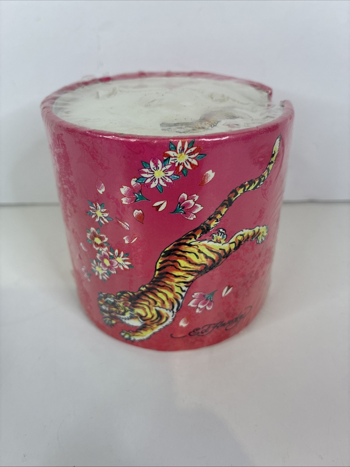 ED HARDY Tiger Pink Memo Cylinder Note Pad Round Notes Desk 600 Sheets NEW