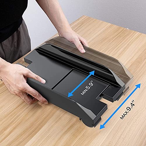 Universal ABS PC Computer Tower Stand Holder, Adjustable Width, Rolling Caster