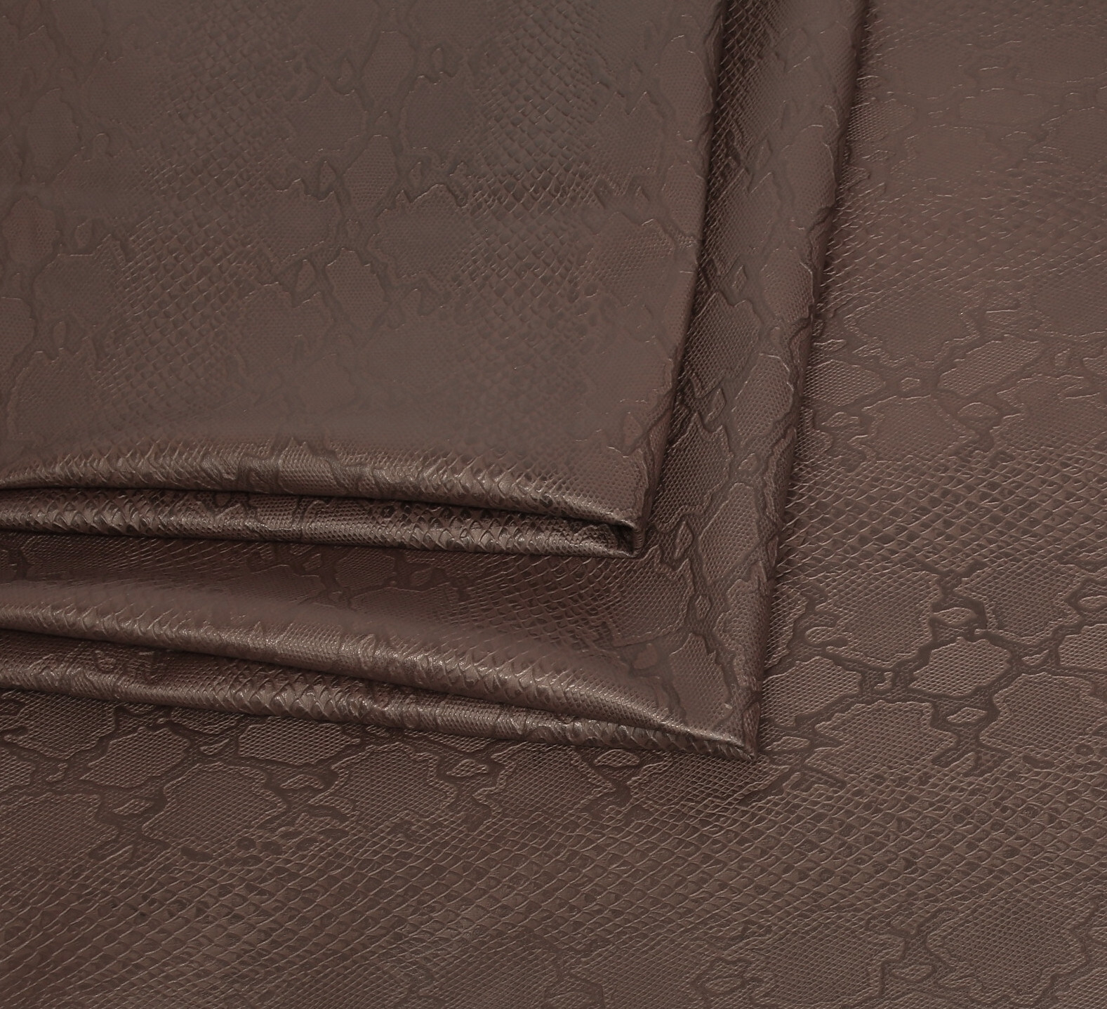 Python Lamb Skin Brown Color (100% Genuine skin)