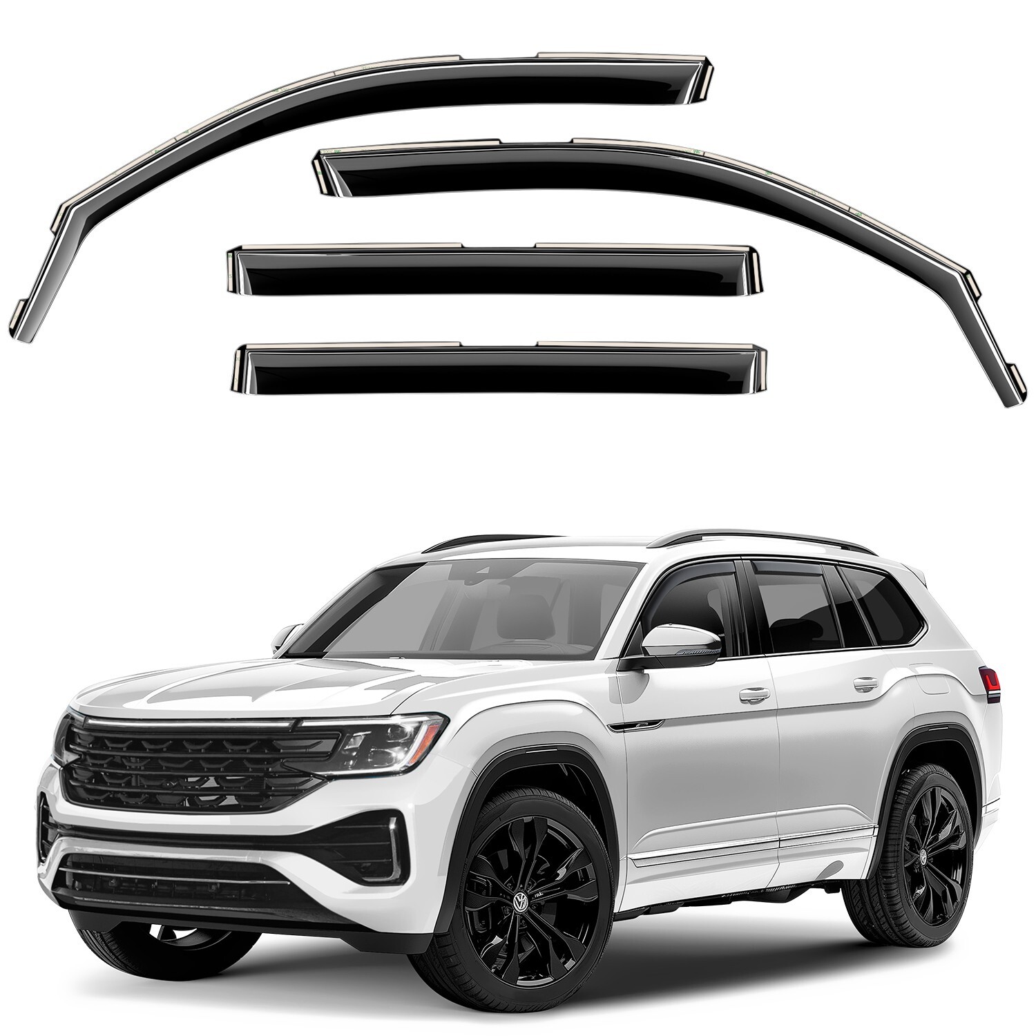 Sun Rain Visors Wind Rain Guards for 2018-2026 Volkswagen (VW) Atlas