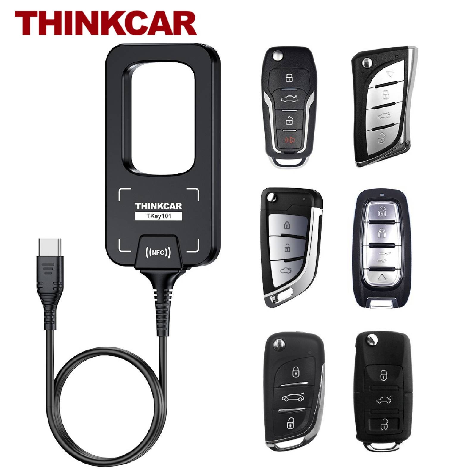 For 689BT 892B TKEY 101THINKCAR Key Programmer Equipment &6 Unit Remote Keys