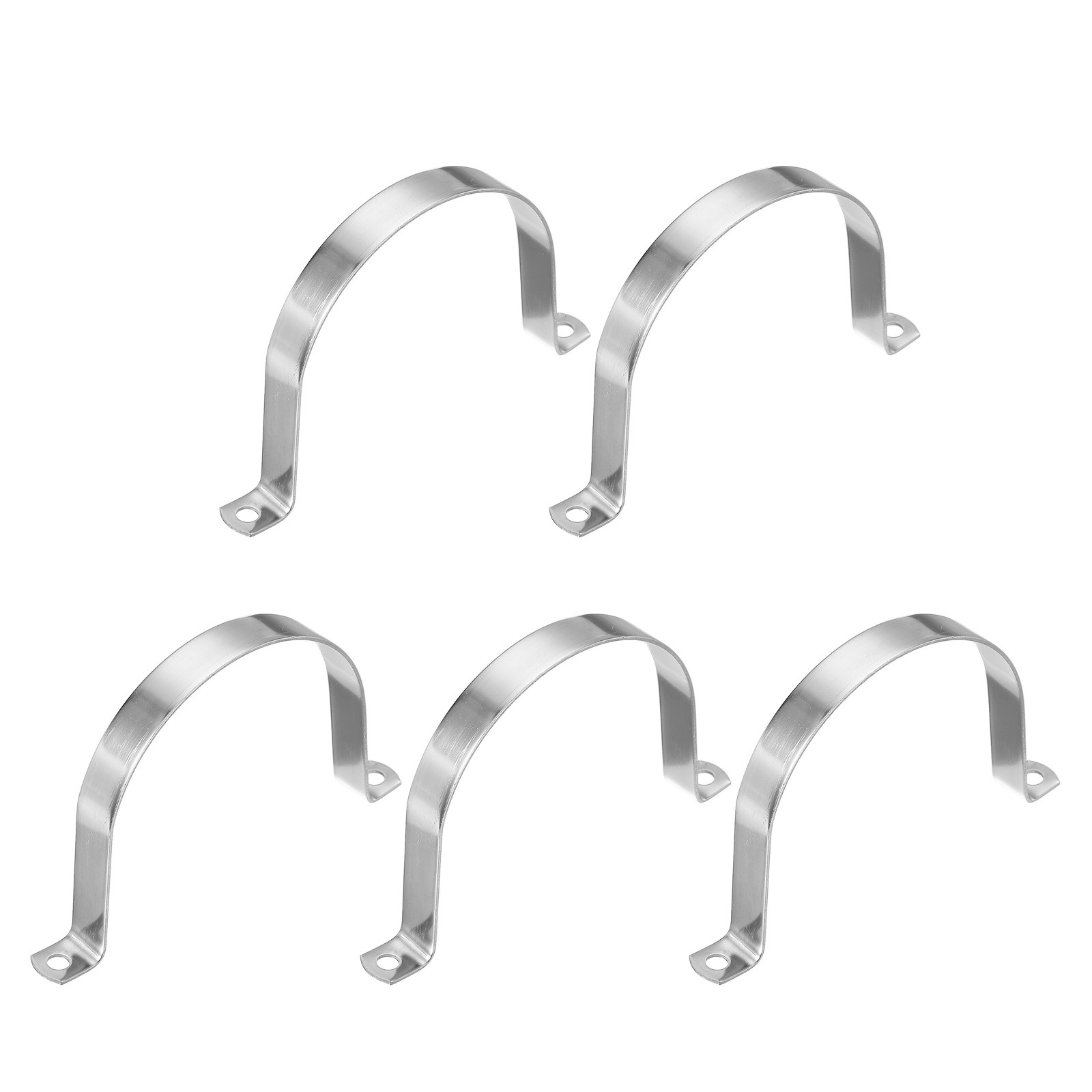 5Pcs 4-1/2" (114mm) Rigid Pipe Strap 2 Hole U Bracket Thicken Conduit Tube Clamp