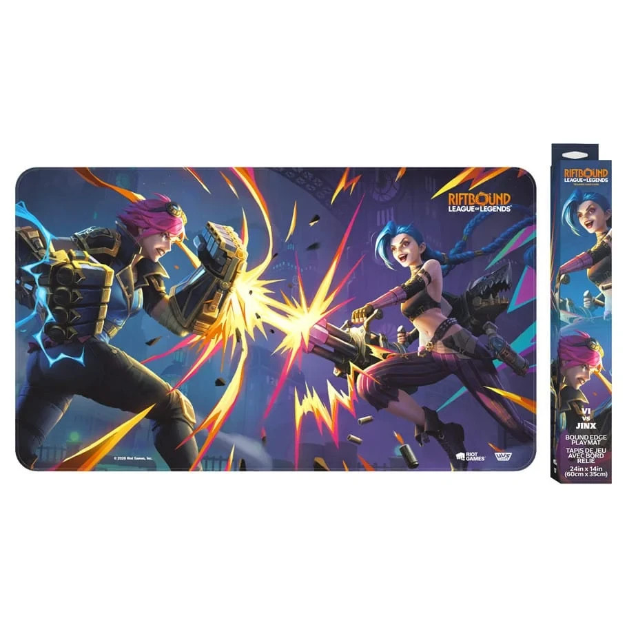 NEW! Riftbound League of Legends TCG: Vendetta Playmat Vi vs Jinx