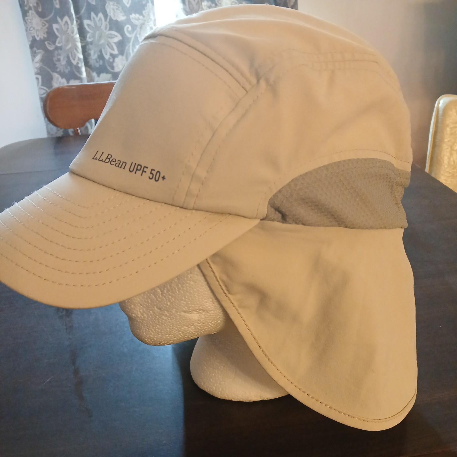 LLBean UPF 50 Sun Hat Neck Shade Fishing Hiking Outdoors Tan XL ski4