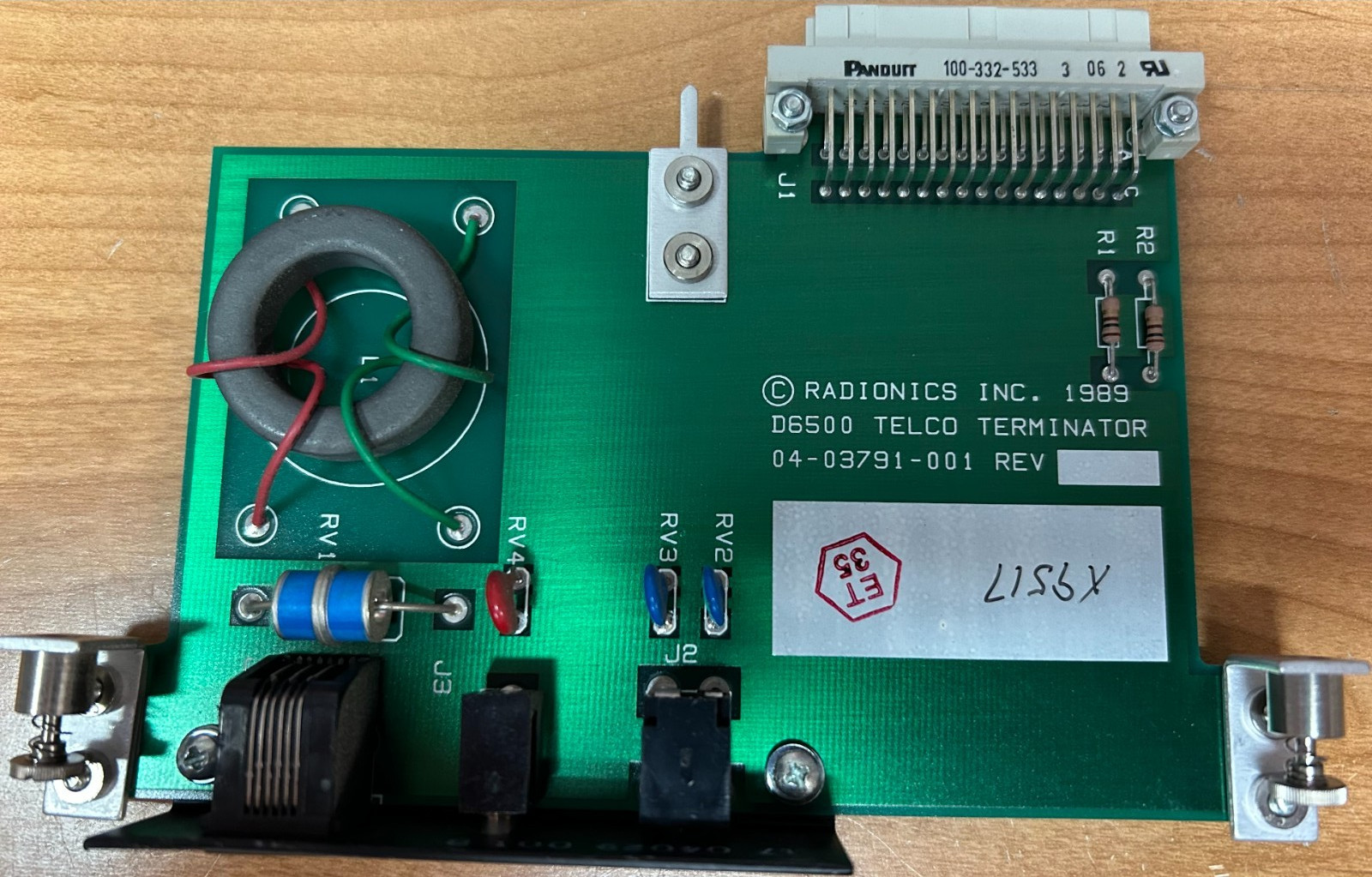 Radionics D6500 Telco Terminator CCD 04-03791-001