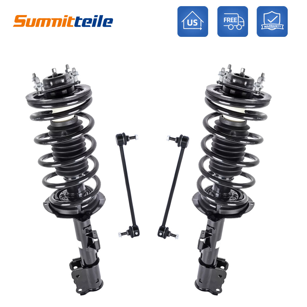 Front Struts w/ Coil Springs & Sway Bar Link For 05-12 Ford Escape Mazda Tribute