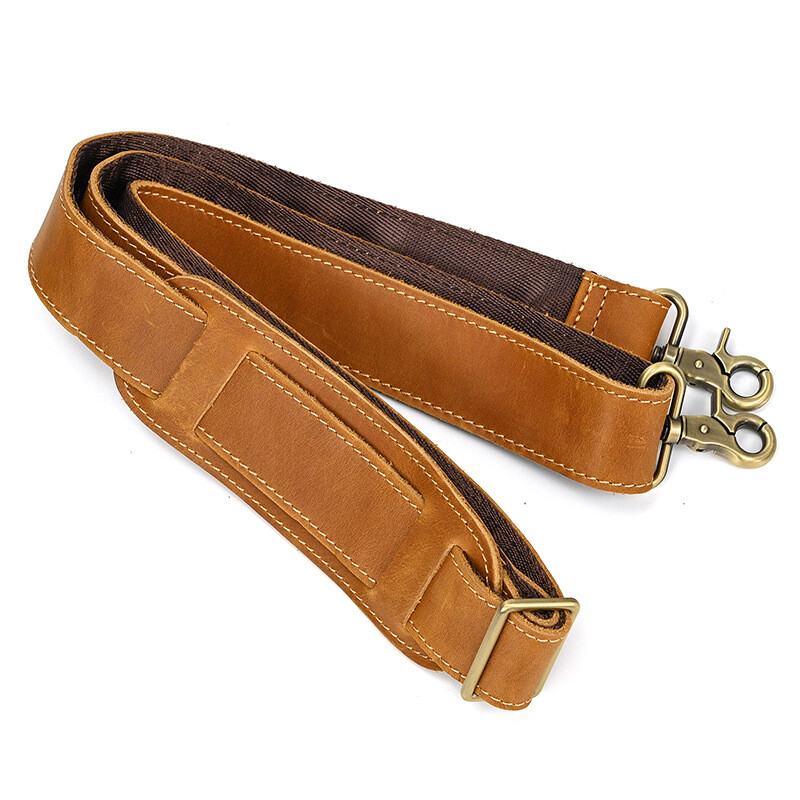 Crazy Horse Skin Shoulder Strap for Shoulder Business Bag Duffle Gym Bag