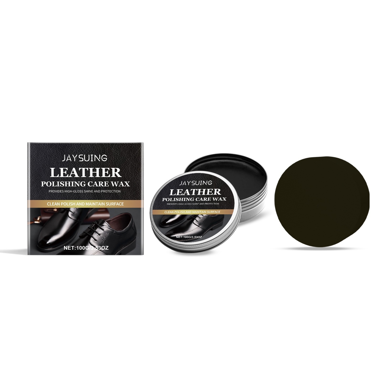 Leather polishing and care wax