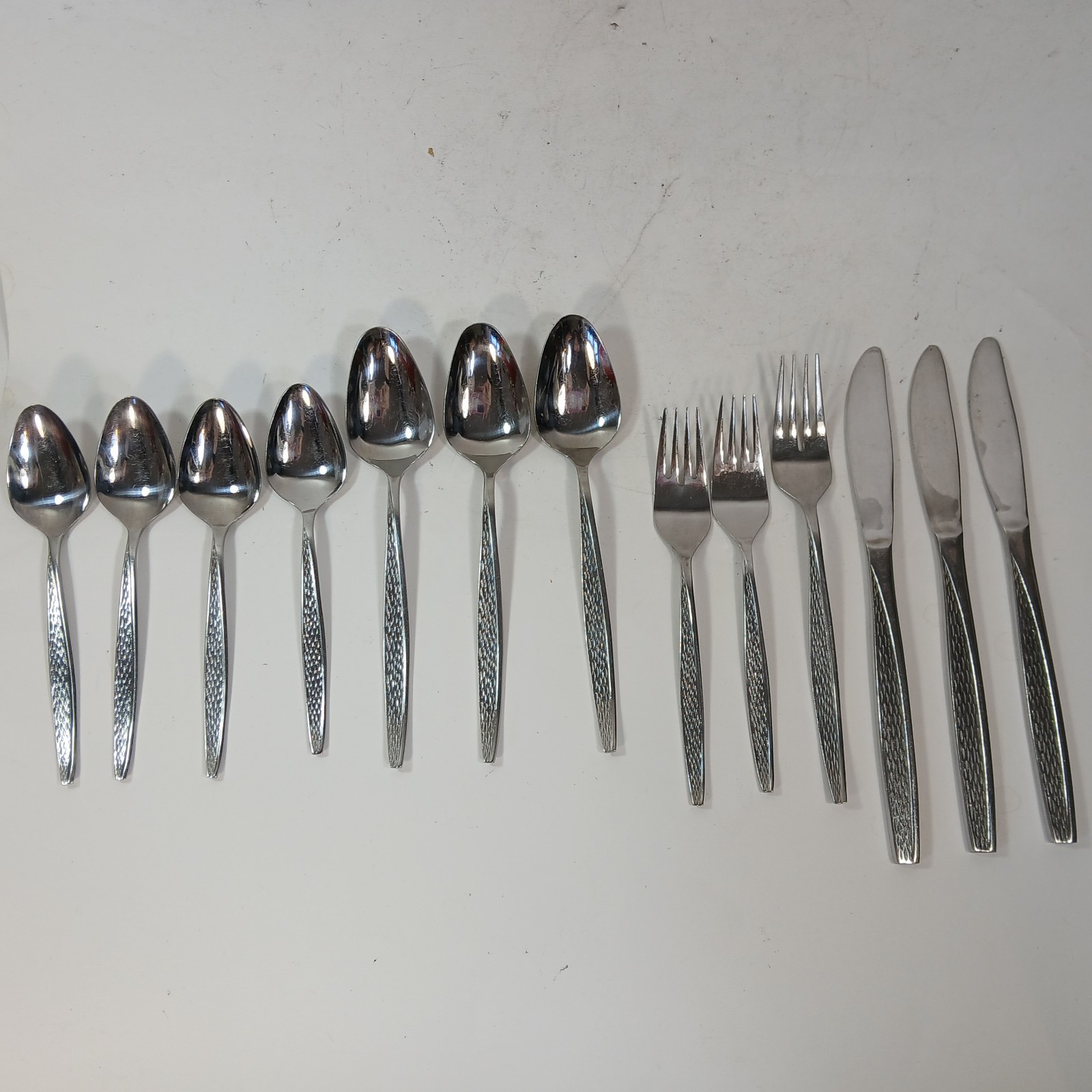 1960s MCM Haddon Hall Flatware Utensils Forks Spoons Knives Set