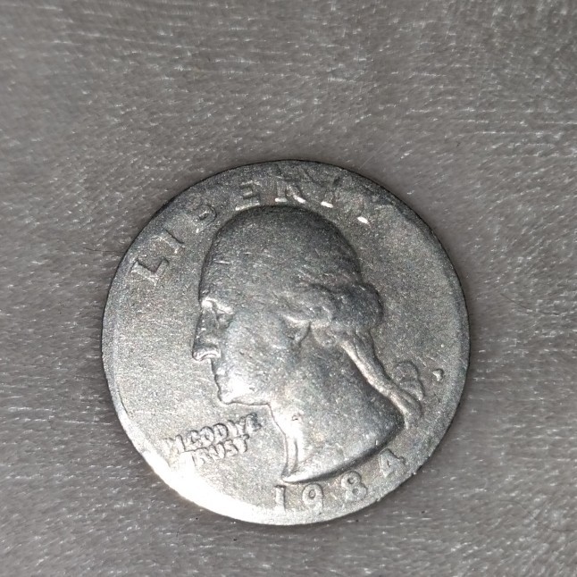 1984 Rare Collector Quarter With Missing Letters And Improper Markings