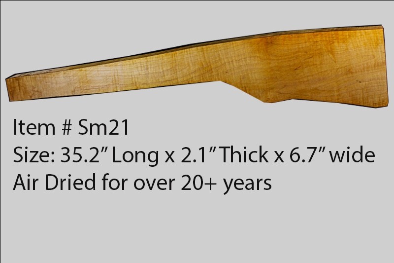 Sugar Maple rifle blank sm21