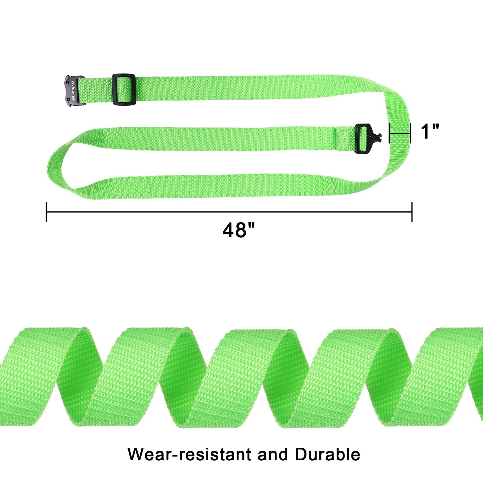 Utility Straps with Metal Quick Release Buckle, Adjustable Nylon Belt Backpac...