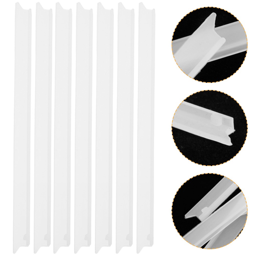 10Pcs Reusable Window Squeegee Silicone Replacement Strips for Glass Cleaning