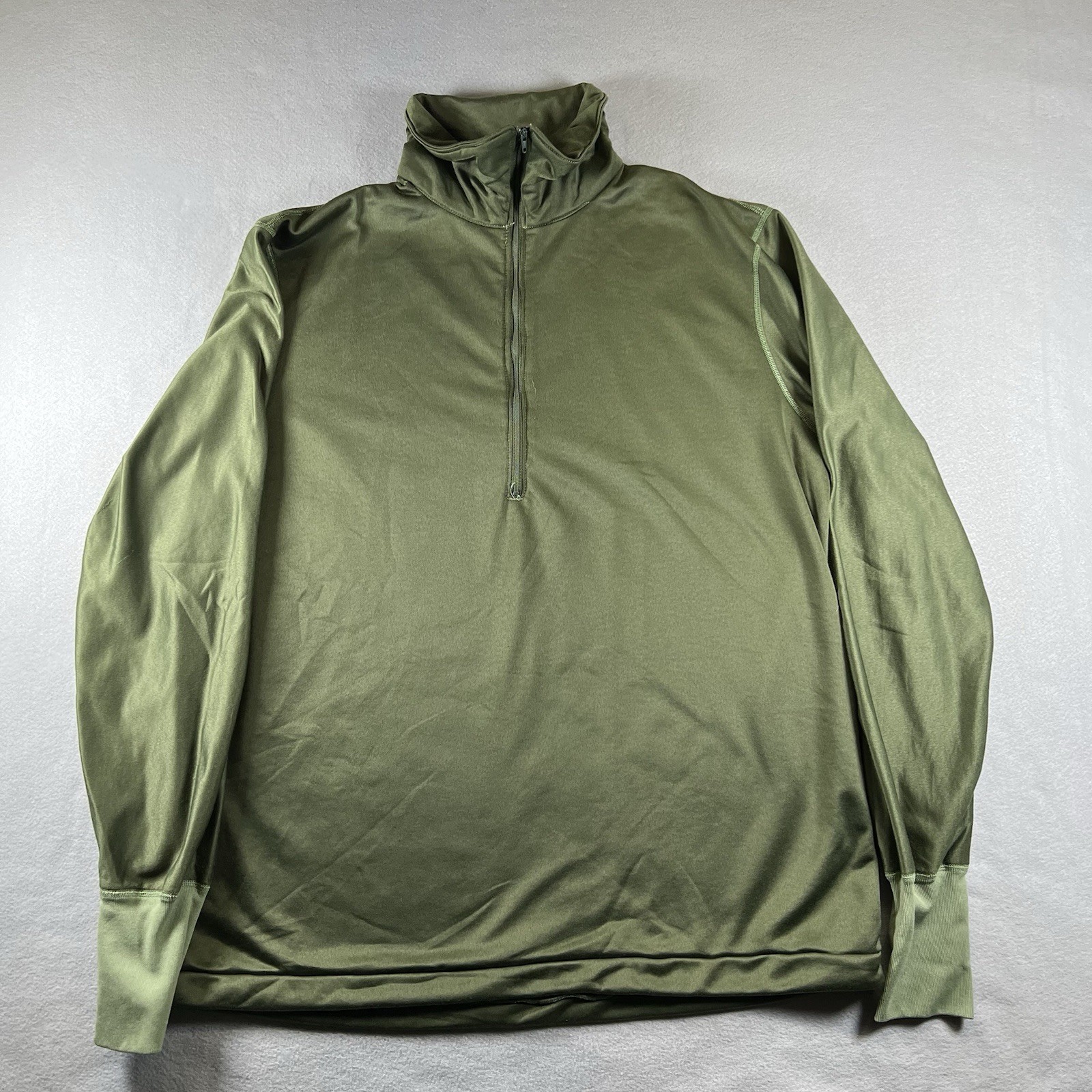 Vintage US Military Sleep Shirt Large Heat Retentive Army Green