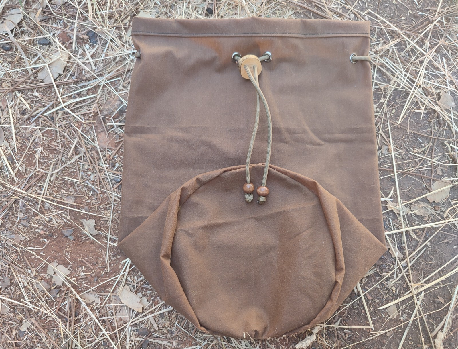 Bushcraft Billy Can Cook Pot Bag Size Large 16cm 6.5" Base Diameter. Waxed...