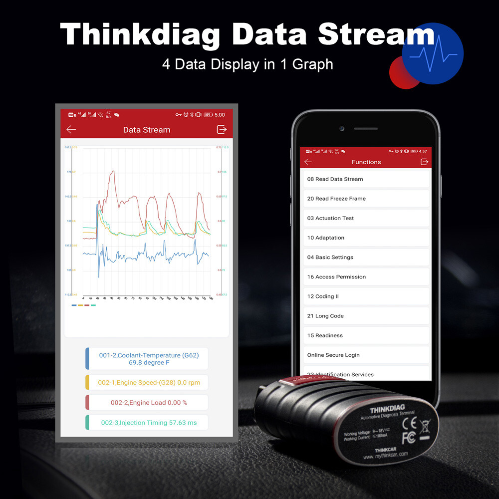 THINKDIAG Bidirectional Diagnostic Tool Full Software Free OBD2 Scanner Old Boot