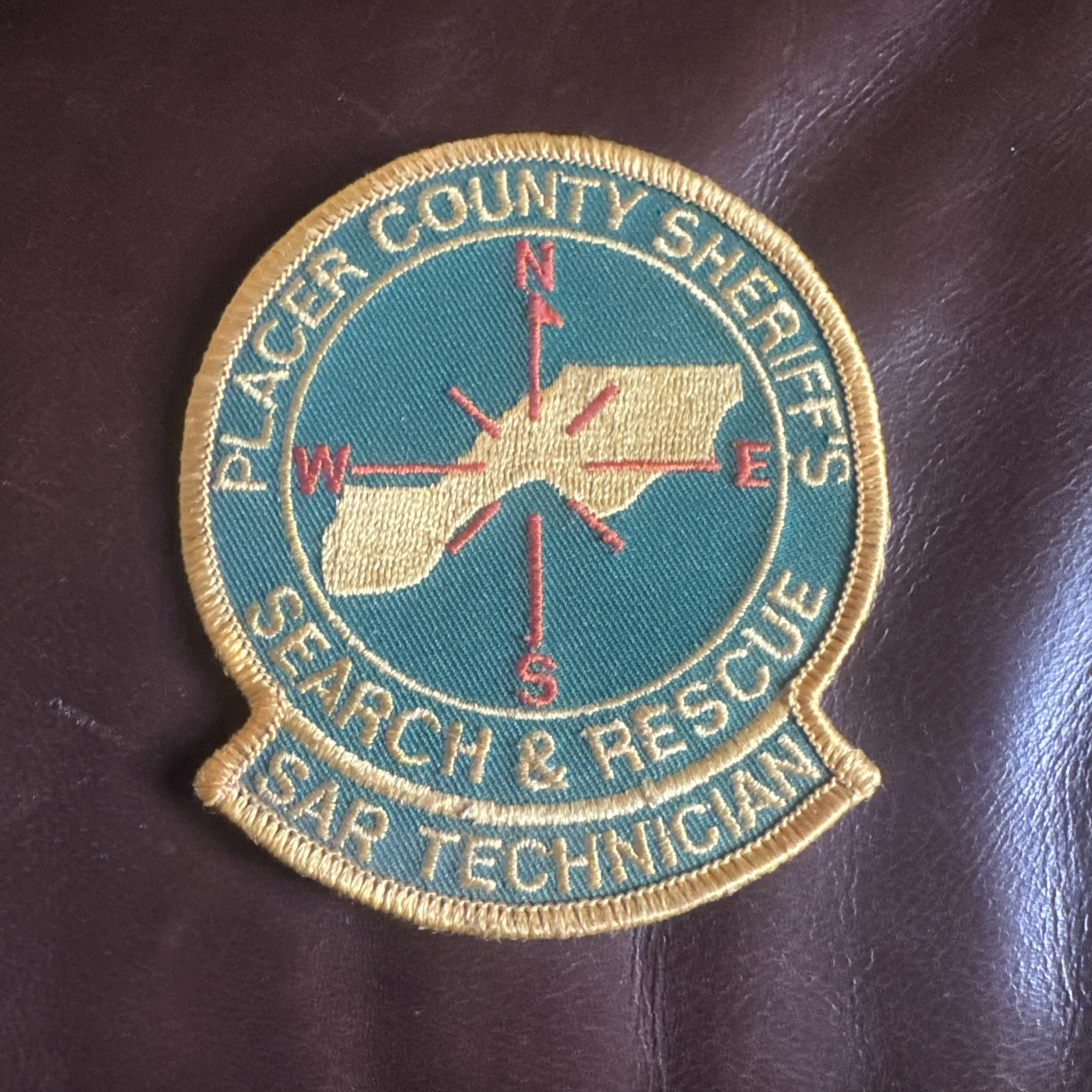 Placer Country Sheriff's Search & Rescue "SAR" Patch. SAR Technician