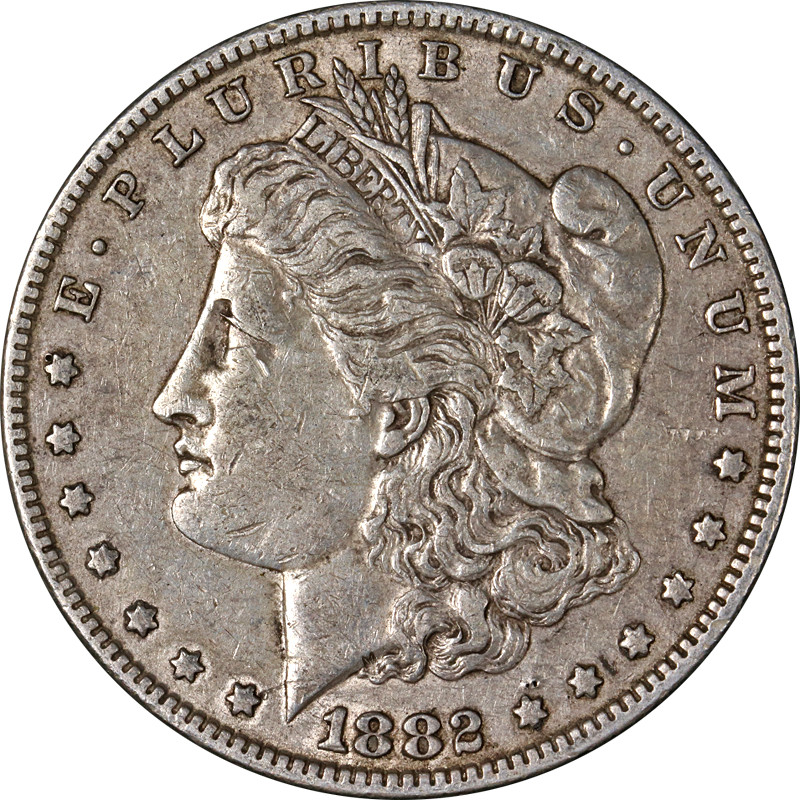 1882-P Morgan Silver Dollar Nicely Circulated - Great Set Builder - STOCK