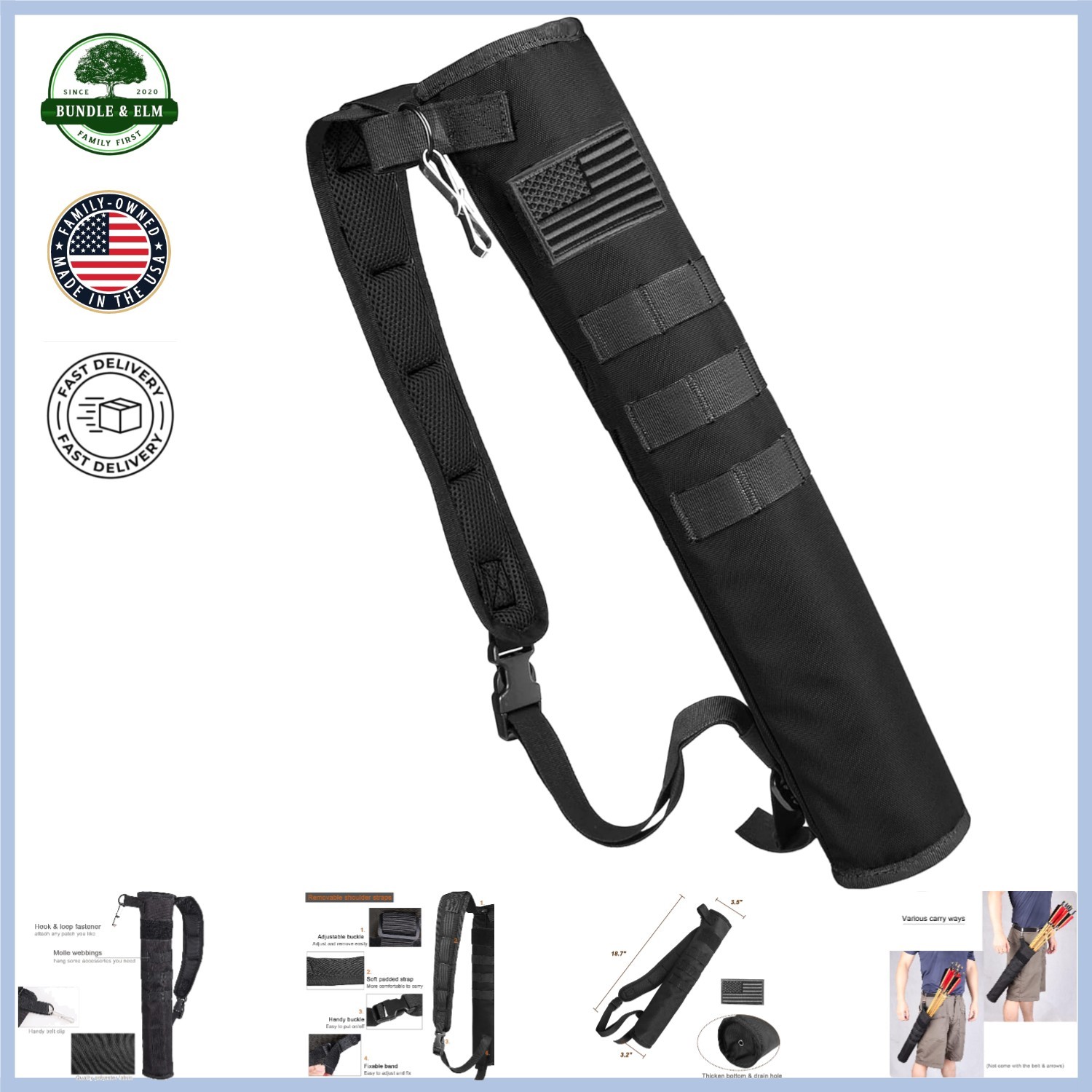 Stylish Portable Quiver for Archery, Ideal for Shooting Practice and Storage
