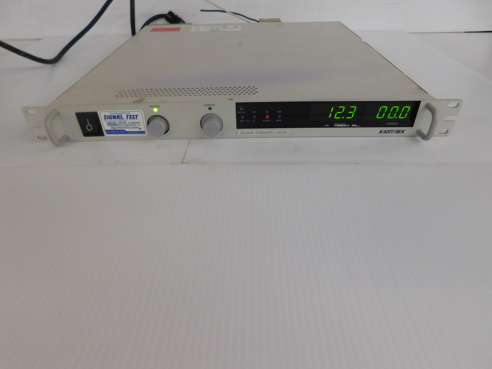AMETEK XANTREX MODEL XFR20-60 PROGRAMMABLE DC POWER SUPPLY 0-20V 0-60A (JSP17)
