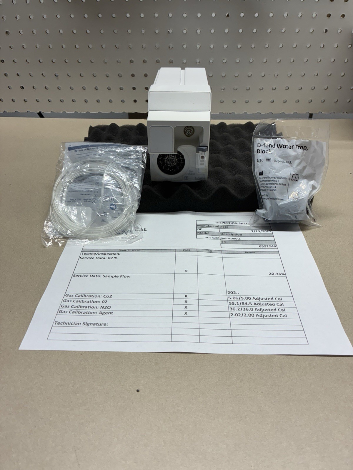 GE E-CAIO-00 Gas Module - Fresh calibration- Patient Ready