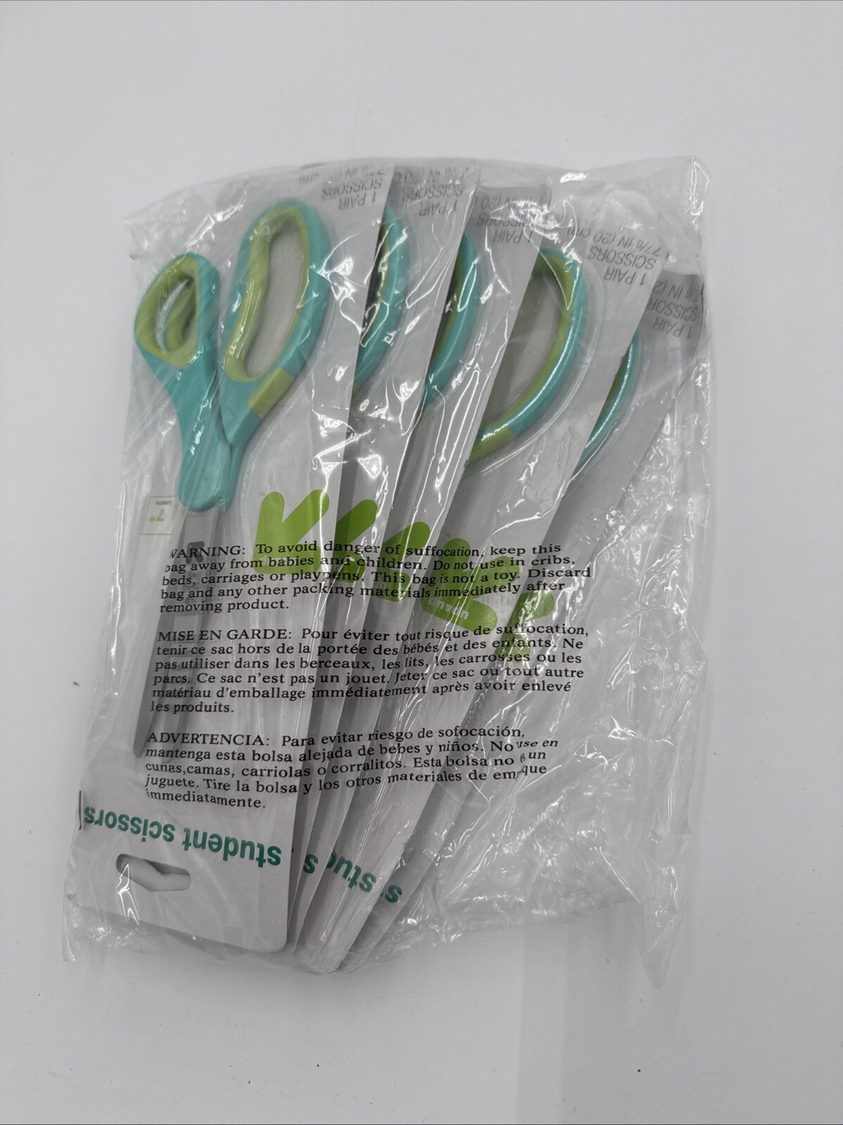 Lot of Scissors (5 Student Scissors) 7 7/8" 20 cm Stainless Steel Blade