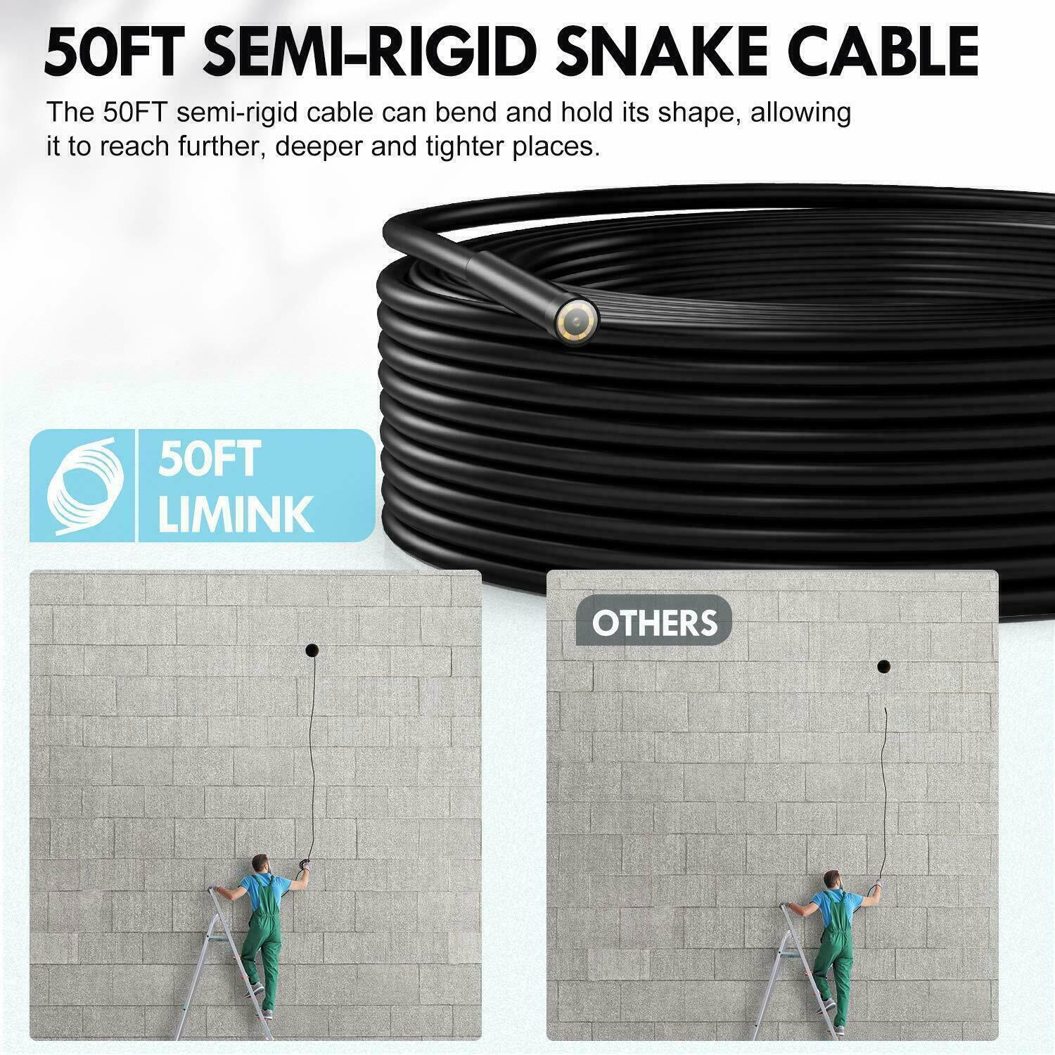 6LED USB Snake Endoscope Borescope HD Inspection Camera Scope 5M 8.5mm WiFi