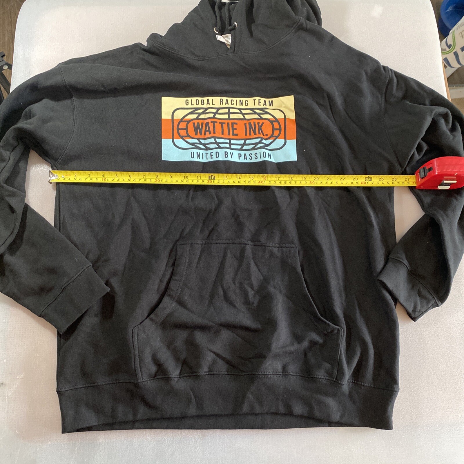 Wattie Ink Global Racing Team Size Xxl 2xl Casual Cycling Hoodie (8852-4)